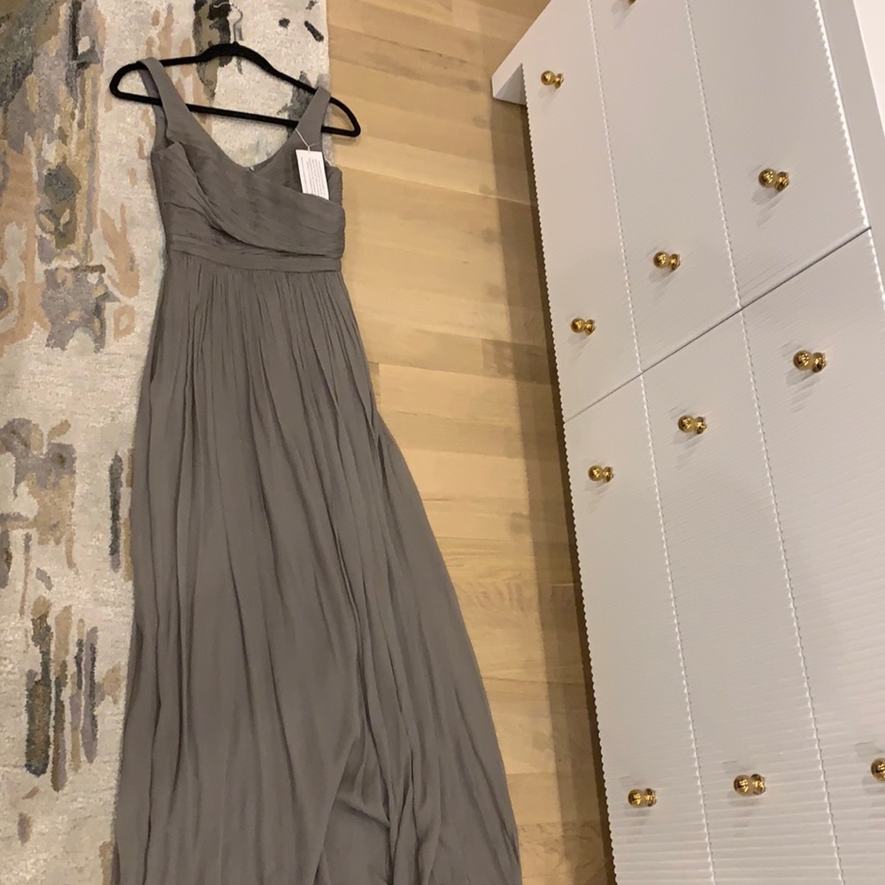NWT J CREW 00 grey marching gown
